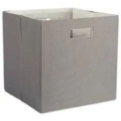 DII&reg; 13" Polyester Solid Storage Cube Gray