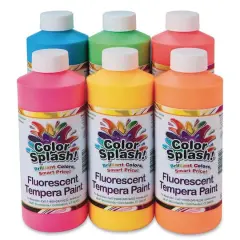 Color Splash!&reg; Neon 6 Color Liquid Tempera Paint Set, 16oz.