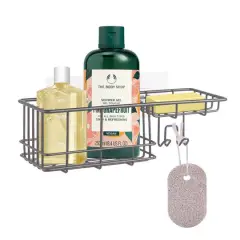 SunnyPoint Wall Mounted Shower Basket Gunmetal