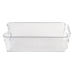 Honey Can Do Clear BPA-Free Stackable Refrigerator Organizer Storage Bins Set
