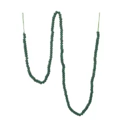 6ft. Wool Felt Ball Garland Dark Green