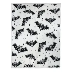 60" Black & White Bat Throw Blanket by Ashland&reg;