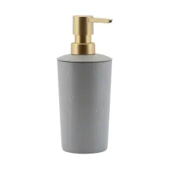 Elle D&eacute;cor Gray Modern Metal Soap Pump