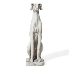 Glitzhome&reg; 32" Sitting Dog Garden Statue
