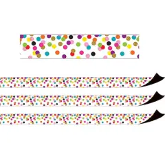 Teacher Created Resources Confetti Magnetic Border, 72ft.