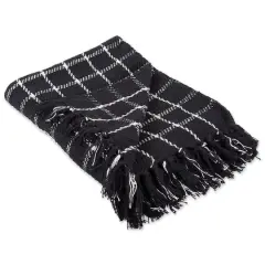 DII&reg; Black Checked Plaid Throw