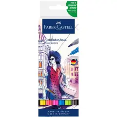 Goldfaber Woman Dual Ended Aqua Markers, 6ct.
