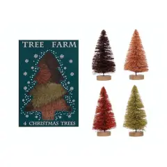 Hello Honey&reg; 4.25" Sisal Bottle Brush Tree with Wood Base Set