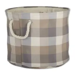 DII&reg; 12" Round Tri-Color Fabric Bin Tri Color Stone