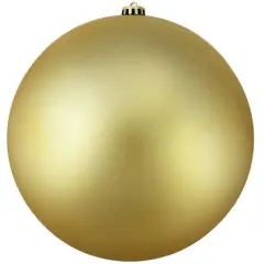 8" Vegas Gold Matte Shatterproof Ball Ornament