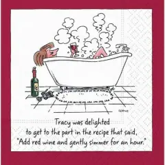 JAM Paper Tracy Was Delighted Cocktail Napkins, 40ct.