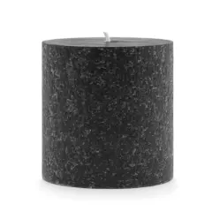 Root Candles 3" x 3" Unscented Timberline&trade; Pillar Candle Black