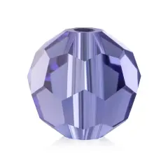 John Bead Preciosa 4mm Czech Crystal Glass Faceted Round Beads, 40ct. Tanzanite