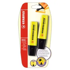 STABILO BOSS&reg; Original Yellow Highlighter Set