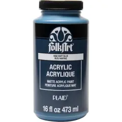 FolkArt&reg; 16oz. Matte Acrylic Paint 6368 Navy Blue