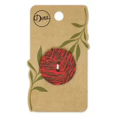 Dritz&reg; 30mm Sustainable Coconut Round Button, 3ct. Red