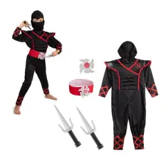 Bintiva Dress Up & Drama Play Ninja Costume Trunk Set