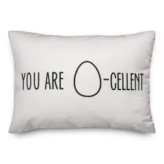 You Are Egg-Celent Throw Pillow