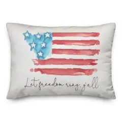 Let Freedom Ring Y'all Throw Pillow