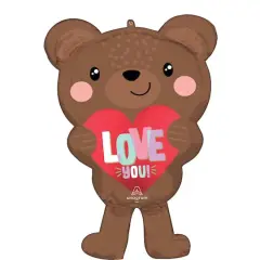 30" Love Bear Foil Balloon