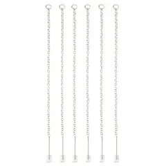 70mm Earring Threads with Rings, 6ct. by Bead Landing&trade; Silver