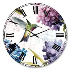 Designart 'Spring Nectar Square Ii Traditional Wall Clock