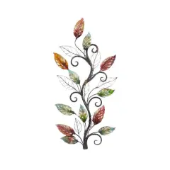 36" Multicolor Metal Traditional Floral Wall D&eacute;cor