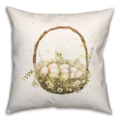 Easter Egg Hunt Basket 2 18" x 18" Indoor / Outdoor Pillow