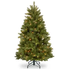 4.5ft. Pre-Lit Newberry&reg; Spruce Artificial Christmas Tree, Dual Color&reg; LED Lights