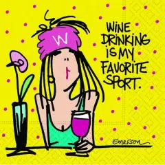 JAM Paper Favorite Sport Cocktail Napkins, 40ct.