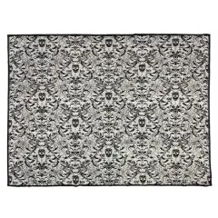 83.5" Black Skull Damask Lace Table Cover by Ashland&reg;
