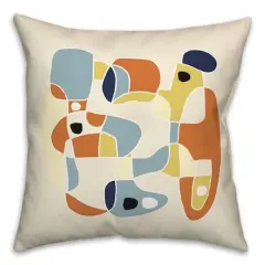 Midcentury Jumble 18" x 18" Throw Pillow