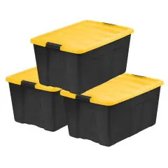 Iris&reg; 94 Qt. Yellow, Plastic Storage Bins, , 3 Ct