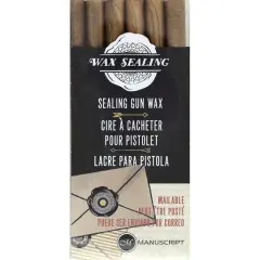 Manuscript Wax Sealing Gun Wax Sticks, 6ct. Gold