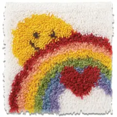 Wonderart&reg; Sunshine Rainbow Latch Hook Kit