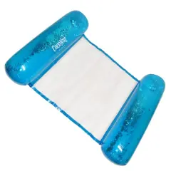 CocoNut Float 4ft. Blue Glitter Hammock Pool Lounger