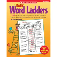 Scholastic Teaching Resources Daily Word Ladders Workbook, Grades 2-3