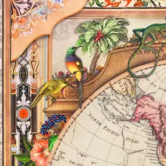 Robert Kaufman World Map Fabric