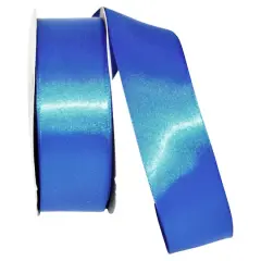 JAM Paper 1.5"x 50yd. Double Face Satin Ribbon Electric Blue