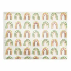 Straight Rainbow Pattern 18" x 14" Cotton Twill Placemat