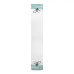 Whale Tale With Stripes Indoor/Outdoor Table Runner Blue