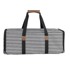 Everything Mary Black & White Stripes Die-Cut Machine Carrying Case