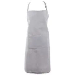 DII&reg; Solid Chambray Chef Apron Gray