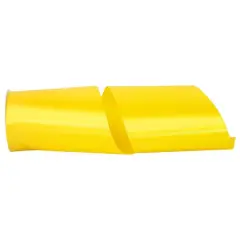 JAM Paper 6" x 50yd. Single Face Satin Allure Ribbon Daffodil