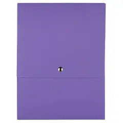 JAM Paper Vertical Kraft Snap Closure Portfolio Purple