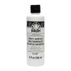 FolkArt&reg; Multi-Surface Satin Acrylic Paint, 8oz. Titanium White