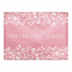 Heart Floral Pattern 14" x 18" Cotton Twill Placemat