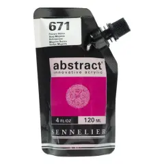 Sennelier Abstract&reg; Satin Acrylic Paint, 4oz. Deep Magenta