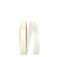 JAM Paper 7/8" x 100yd. Single Face Satin Allure Ribbon Ivory