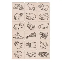 Hero Arts&reg; Ink 'n' Stamp Woodblock Fun Animals Stamps